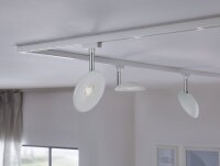 URail Schienenspot Sphere Einzelspot  493lm 7W 2700K dimmbar 230V Weiß, Chrom