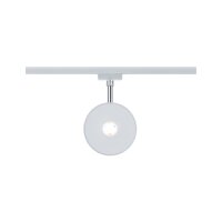 URail Schienenspot Sphere Einzelspot  493lm 7W 2700K dimmbar 230V Weiß, Chrom