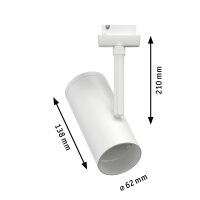 URail Schienenspot Apol Einzelspot E27  max. 50W  dimmbar...