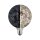 LED Leuchtmittel Globe G125 Miracle Mosaic Schwarz 5W = 40W E27 470lm warmweiß 2700K dimmbar