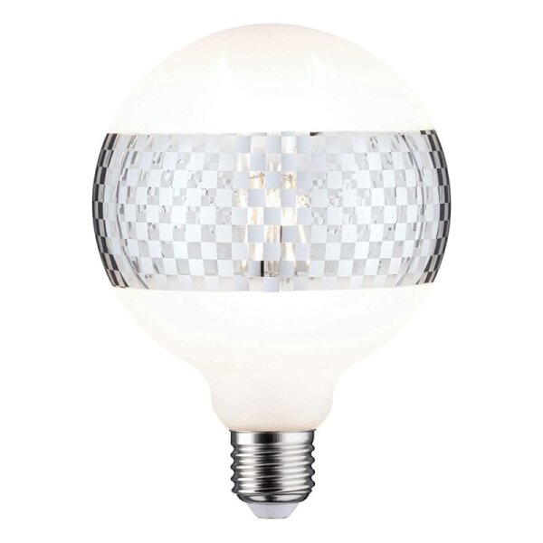 LED Filament Globe G125 4,5W = 37W E27 Ringspiegel Silber 470lm warmweiß 2600K DIMMBAR