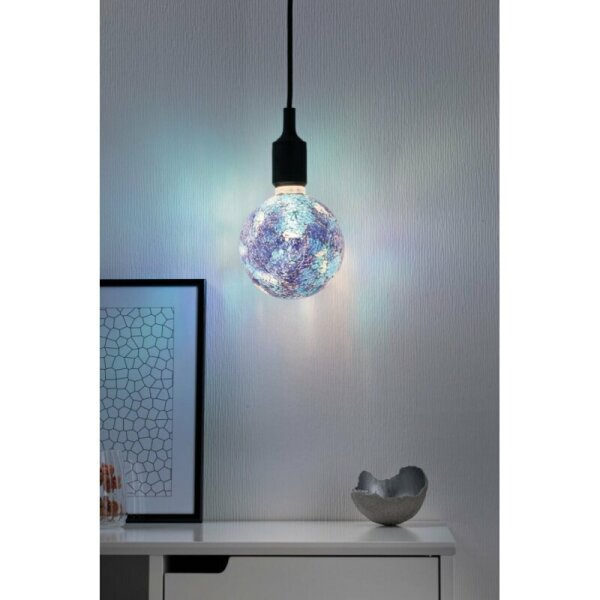 LED Leuchtmittel Globe G125 Miracle Mosaic Blau 5W = 40W E27 470lm dimmbar