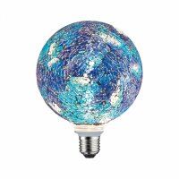 LED Leuchtmittel Globe G125 Miracle Mosaic Blau 5W = 40W E27 470lm dimmbar