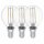 3 x Eglo LED Filament Leuchtmittel Tropfen 2W = 19W E14 klar warmweiß 2700K