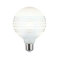 LED Globe G125 Ringspiegel Weiß matt liniert 4,5W =...