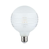 LED Globe G125 Ringspiegel Weiß matt liniert 4,5W =...