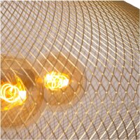 LUCIDE MESH - Pendelleuchten - Ø 85 cm - 3xE27 - Mattes Gold/Messing