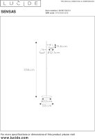 Lucide SENSAS - Stehlampe - 2xGU10 (ES111) -...