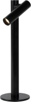 LUCIDE ANTRIM - wiederaufladbare Schreibtischlampe Innen/Außen - Akku/Batterie - LED Dim. - 1x2,2W 2700K - IP54 - Mit kabelloser Ladestation - Schwarz