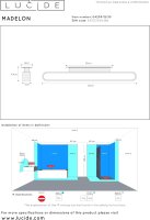 LUCIDE MADELON - Wandleuchte Badezimmer - LED - 1x9W 2700K - IP44 - Schwarz