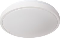LUCIDE DASHER - Deckenleuchte Badezimmer - Ø 34,8 cm - LED - 1x18W 2700K - IP44 - Bewegung und Tag/Nacht-Sensor - Weiß