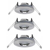 Paulmann 2Easy Premium 3er Spot-Set starr IP65 Eisen...