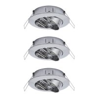 Paulmann 2Easy Premium 3er Spot-Set schwenkbar Chrom | Art. 99744