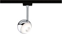 Paulmann URail LED Schienenspot Capsule II 6,3W 440lm 2700K Warmweiß Schwarz matt/Chrom dimmbar 230V