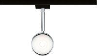 Paulmann URail LED Schienenspot Capsule II 6,3W 440lm 2700K Warmweiß Schwarz matt/Chrom dimmbar 230V