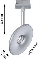Paulmann URail LED Schienenspot Sphere 7,4W 4000K Neutralweiß dimmbar Chrom matt – Art. 96801