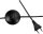 Paulmann Pauleen Stehleuchte Grand Beauty 150cm Schwarz max. 20W E27 mit Schalter