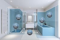Paulmann Veluna VariFit LED Einbaupanel rund Ø185 mm 17,5W 4000K Neutralweiß IP44 3-Step-Dim – Art. 93067