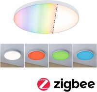 Paulmann Loria Smart Home Zigbee LED Panel rund Ø400 mm 22W RGBW dimmbar 3000K Deckenleuchte Weiß – Art. 79929