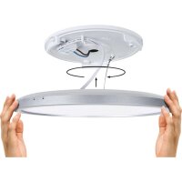 Paulmann Auria LED Panel Schwarz 420x420mm 22W 2200lm 3000K 3-Step-Dim Deckenleuchte 230V 79923