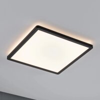 Paulmann Auria LED Deckenleuchte Backlight 293 x 293 mm Schwarz 16W 1600lm 3000K – Quadratisches LED Panel
