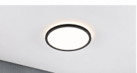 Paulmann Auria LED Deckenleuchte Backlight Ø293 mm Schwarz 16W 1600lm 3000K – Rundes LED Panel mit indirektem Licht