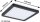 Paulmann Auria LED Deckenleuchte Backlight 190x190 mm Schwarz 11,2W 900lm 3000K – Ultraflaches LED Panel