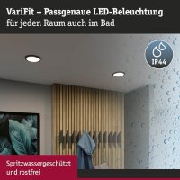 Paulmann VariFit LED-Einbaupanel Areo rund 175mm 13W 4000K Schwarz