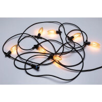 Paulmann Plug & Shine LED-Lichterkette Classic 7x2W 1900K IP44 Schwarz