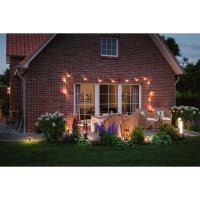 Paulmann Plug & Shine LED-Lichterkette Classic 7x2W 1900K IP44 Schwarz