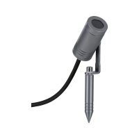 Paulmann LED-Gartenstrahler Radix 5,5W 550lm 3000K IP65 Grau