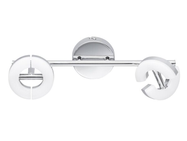Fischer & Honsel LED-Deckenleuchte Donut 2x5,5W 840lm 3000K Chrom | Art. 23282