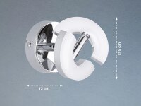 Fischer & Honsel LED-Wandleuchte Donut 5,5W 420lm 3000K Chrom | Art. 30511