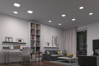 Paulmann Smart Home Zigbee LED-Einbaupanel Areo VariFit 13W 1200lm Tunable White IP44 175x175mm Weiß | Art. 93047
