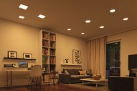 Paulmann Smart Home Zigbee LED-Einbaupanel Areo VariFit 13W 1200lm Tunable White IP44 175x175mm Weiß | Art. 93047