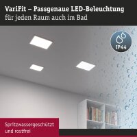 Paulmann Smart Home Zigbee LED-Einbaupanel Areo VariFit 16W 1400lm Tunable White IP44 230x230mm Weiß | Art. 93048