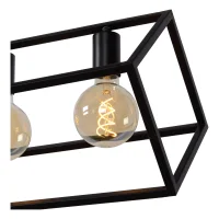 Lucide FABIAN Pendelleuchte schwarz 6xE27