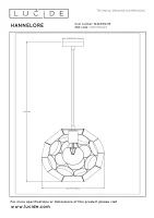 Lucide HANNELORE Pendelleuchte schwarz Ø30cm E27