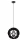 Lucide HANNELORE Pendelleuchte schwarz Ø30cm E27