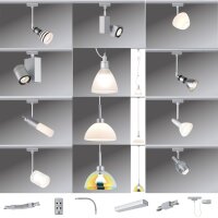 Chrom Matt - Variante  Paulmann U-Rail URail 230V Schienensystem Stangensystem Zubehör Komponenten