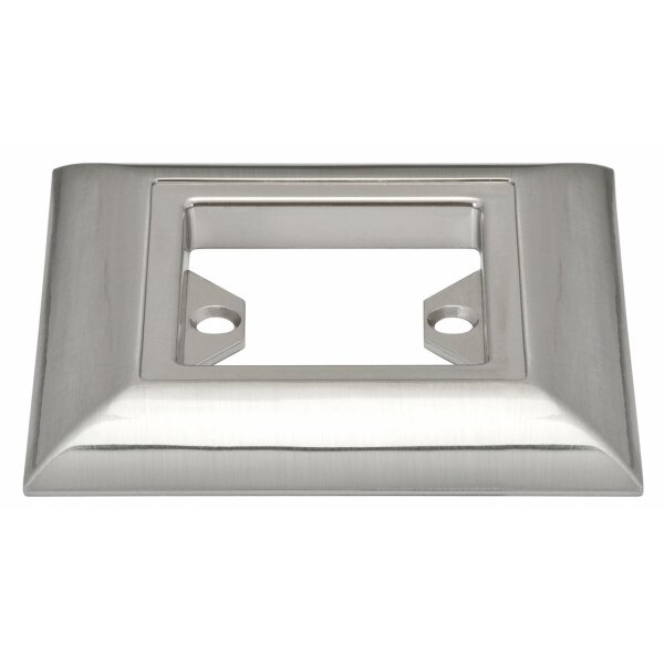 3x  Paulmann Profi Aufbauring rostfrei eckig UpDownlight Quadro LED 80mm Eisen gebürstet/Alu