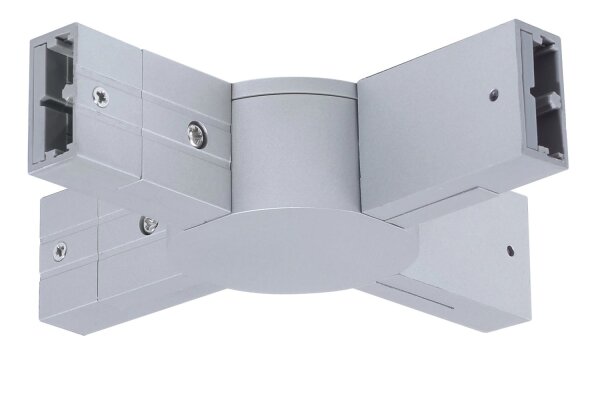 Paulmann Schienensystem Light&Easy Phantom X-Verbinder 125mm max.1000W Titan 230V Metall/Kunststoff