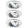 92002 Premium EBL Set ESL schwenkbar 3x11W 230V GU10 51mm Chrom/Alu