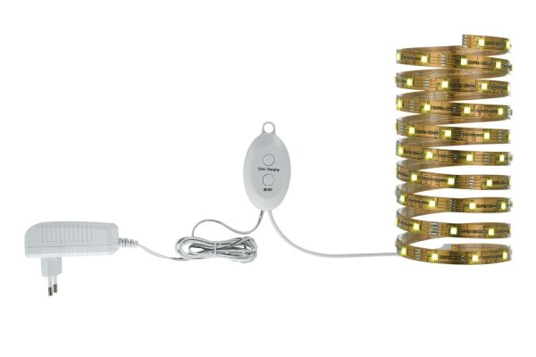 Nice Price Nice Price LED Stripe Set 3m RGB 21,6W 230/12V DC Kupfer Metall