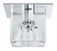 Paulmann Quality Einbauleuchten Set Glassy Cube 3x10W 60VA 230/12V G4 83/83mm Klar/Chrom Glas/Metall