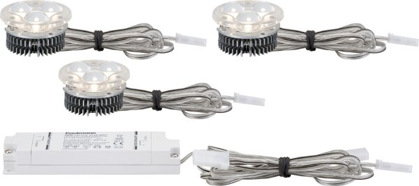 Paulmann 2Easy Einbauleuchten Basis-Set power LED 3x3,52W 9VA 51mm