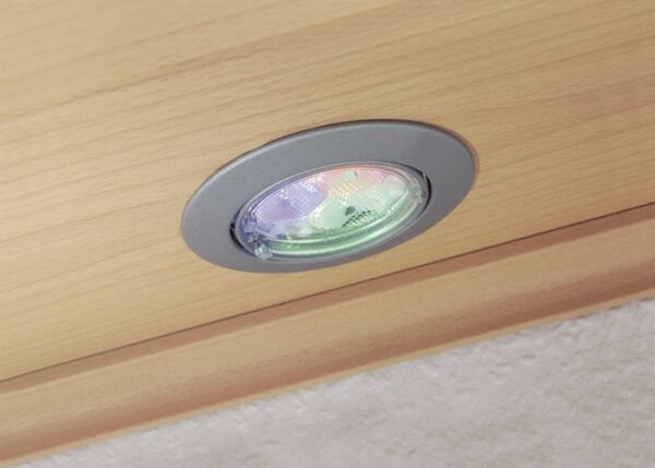 Paulmann 2Easy Einbauleuchten Basis-Set RGB LED mit IR Fernbedienung 3x3W 30VA 51mm