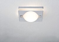 3er Spot-Set  Paulmann 2easy Premium Einbauleuchten  eckig IP65 starr 51mm satiniert/Chrom/Eisen gebürstet/Metall