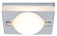 3er Spot-Set  Paulmann 2easy Premium Einbauleuchten  eckig IP65 starr 51mm satiniert/Chrom/Eisen gebürstet/Metall