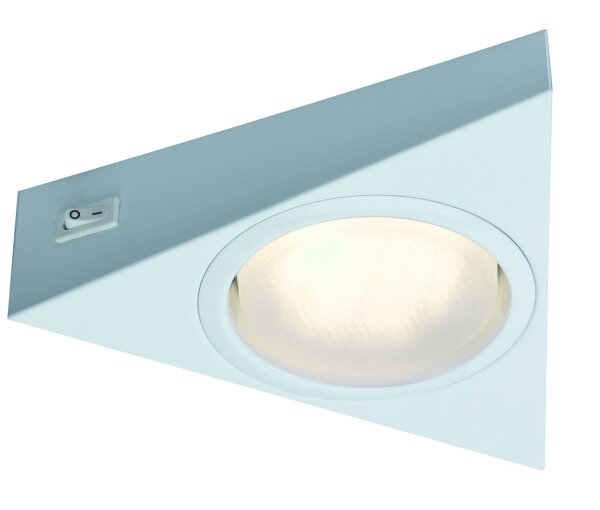 Paulmann Möbel Aufbauleuchte 3eck Disc 1x9W 230V GX53 Weiß/Metall